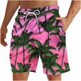 thumbnail image 2 of ZRGHAOYLQ Men Swim Trunks 2025 Summer Tropical Palm Tree Printed Beach Shorts Quick Dry Drawstring Hawaiian Swimming Shorts Big and Tall Holiday Boardshorts Swimwear, 2 of 4