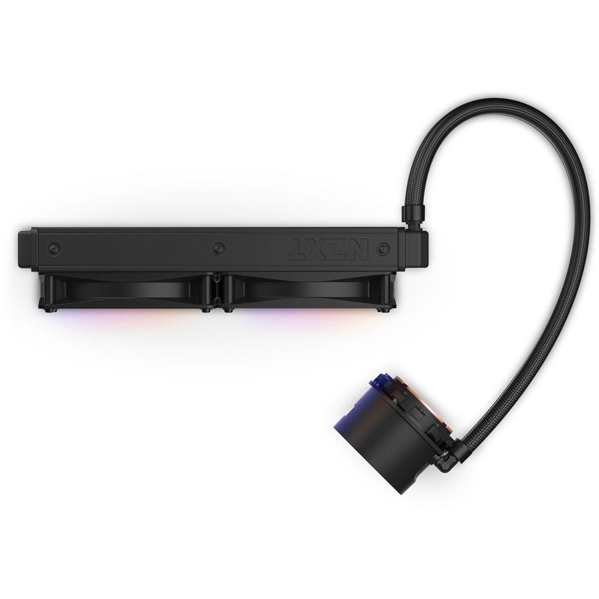 NZXT Kraken RGB 240mm - RL-KR240-B1 - AIO RGB CPU Liquid Cooler - LCD Display - 2 x F120RGB Core Fans Radiator Fans Black LGA 1700 / AM5 Compatible