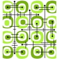 thumbnail image 2 of CafePress - MCM Abstract Pattern Chartreuse - 12"x 13", 100% Recycled, Reusable Grocery Bag, 2 of 3