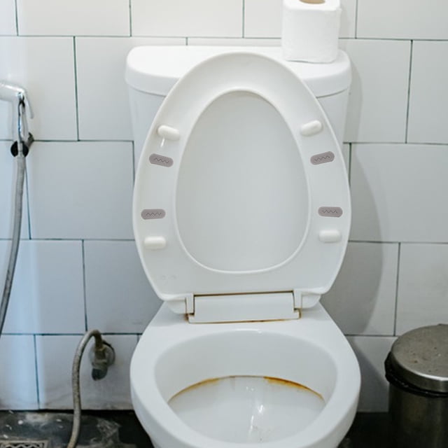 IDEANATEGRATE 4Ud Cojines Adhesivos Para Asiento De Inodoro Para Hogar Antigolpes Y Alivio De Impacto