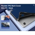 thumbnail image 5 of KOMI Case Fits Samsung Galaxy Tab A9 8.7-Inch 2023 (SM-X110/X115/X117), Ultra-Thin Trifold Smart Tablet Stand Cover TPU Shell Case Fits Samsung Galaxy Tab A9 8.7" 2023 Tablet, Navy Blue, 5 of 8