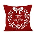 thumbnail image 3 of Stijggn Christmas Satin Pillowcases Christmas Home Decor Xmas Series Cushion Pillow Cover Custom Zippered Square Pillowcase for Home Sofa Couch, 3 of 4