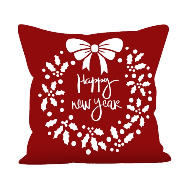 Fundas de Almohada de Navidad Funda de Almohada Super Suave de Navidad, Funda de Almohada de Sofá Impresa de Santa Claus, Funda de Cojín de Decoración de Estudio de Santa Claus