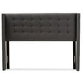 thumbnail image 3 of Baxton Studio Ginaro Queen Winged Panel Headboard in Dark Gray, 3 of 6