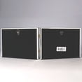 thumbnail image 2 of AmPm Antique Pewter 5x7 Hinged Double Picture Frame, Bead Border Design, 2 of 2