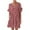 Hot Pink Womens Summer Dress, variant on USSUMA Short Sleeve Sundresses for Women Floral Print Short Mini Beach Party Dresses Bohemian Tunic Aline Swing Sun Dresses Women's Summer Casual V-Neck Dress Wedding Guest