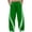 Green, variant on Domuza Men's Baggy Wide Leg Sweatpants Y2K Striped Side Drawstring Waist Barrel Track Pants with Pockets Yellow L