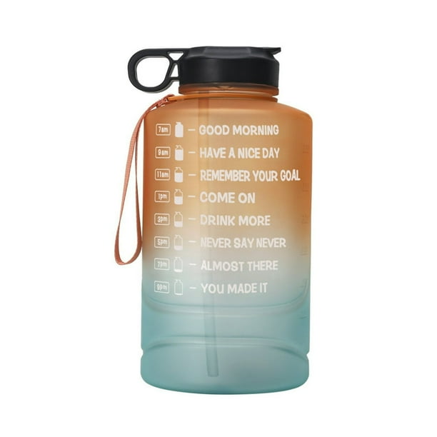 HAOAN Water Bottle Motivational Time Marker Water Jug Portable Half