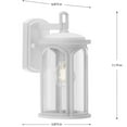 thumbnail image 4 of Progress Lighting Gables 1-Light Outdoor Wall Lantern in Antique Bronze with Clear Glass Shade, 4 of 5