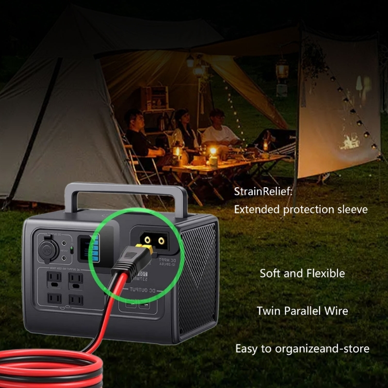 12AWG Solar Panel to XT60 Charging Cable for Adventure and Emergency Power