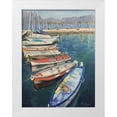 thumbnail image 1 of Strube, Ling 19x24 White Modern Wood Framed Museum Art Print Titled - The Harbour in Lake Garda, 1 of 4