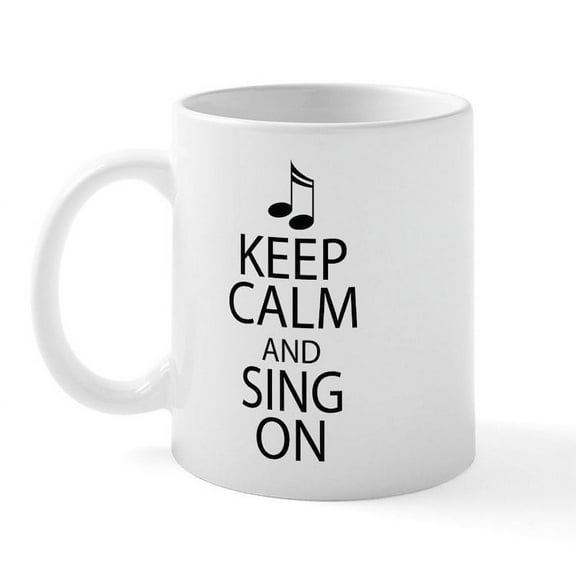 CafePress - Choir Sing Penguin Music Mug - 11 oz Ceramic Mug - Novelty Coffee Tea Cup