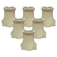 thumbnail image 2 of Royal Designs, Inc. Decorative Trim Fancy Square Bell Chandelier Basic Shade CS-717BG-6, Beige, 3 x 5 x 4.5, Pack of 6, 2 of 5