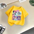 thumbnail image 3 of Camiseta de algodón de verano con dibujos animados de Mickey de Disney para niños, minicamiseta informal de moda para niños y niñas, ropa bonita para niños, 3 of 5