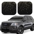 thumbnail image 1 of Fotbe Star Silver Glitter Juego de 2 Piezas de Parasoles para Parabrisas | Bloqueador Solar para Auto | Accesorios Plegables para Protección Solar Interior-Small, 1 of 6