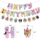 thumbnail image 4 of Decoración para fiesta de cumpleaños con temática de gato, bandera de gato, juego de tarjetas para pastel, juego de cumpleaños, 4 of 4