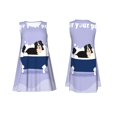 thumbnail image 3 of Bixox Robe Trapèze Sans Manches à Imprimé de Chien de Montagne Bernois Assis dans la Baignoire pour Femme avec Poches, Robe Débardeur Décontractée Longueur Genou pour l'Été-Xx-Grand, 3 of 7