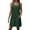 Green, variant on Womens Casual Chic Round Neck Sleeveless Button Dress Summer Day Wear Blue M