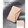 thumbnail image 4 of Cartera magnética MOFT con soporte portátil para dispositivos electrónicos, color rosa melocotón, 4 of 6