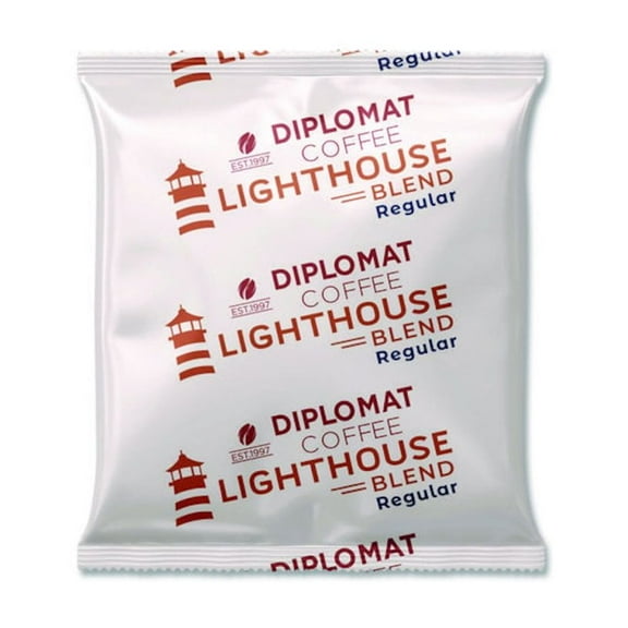Diplomat Coffee Light House Frac Pack, 2.5 oz, 100/Carton