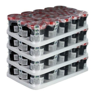 Bonne Maman Confiture de Bleuets Sauvages Mini Pots – Couvercle Emblématique à Carreaux Rouges et Étiquette 100 % Propre Recette Française Simple, 1 oz (28 g)
