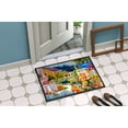 Carolines Treasures 6032JMAT Seaside Beach Cottage Door Mat, Indoor Rug