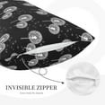 thumbnail image 3 of Daiia White Flower Dandelion Bedding Waterproof Pillow Protector Zippered Queen – Bed Bug Proof Pillow Encasement-16"x24", 3 of 6