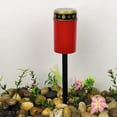 thumbnail image 1 of Luz LED para acampar al aire libre, luz solar impermeable con forma de vela para cementerio, luz conmemorativa para el duelo, bricolaje, 1 of 6