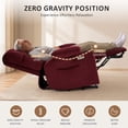 thumbnail image 4 of MCombo 22.4" Seat Width Lay Flat Dual Motor Power Recliner Lift Chair with Vibration and Heat, Infinite Position, 4 of 13