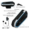 thumbnail image 4 of Motorcycle Helmet Headset Bluetooth-compatible Music Helmet Headphone Waterproof, 4 of 8
