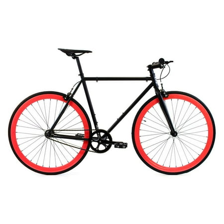Gold Cross Cycles - Golden Cycles Viper Black/Red Fixed Gear 52 cm
