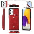 thumbnail image 3 of for Samsung Galaxy A53 5G Case Wallet with Slide Credit Card Holder, Flip Premium PU Leather Hidden Kickstand Classic Retro Heavy Duty Protective Cover for Samsung Galaxy A53 5G,Red, 3 of 7