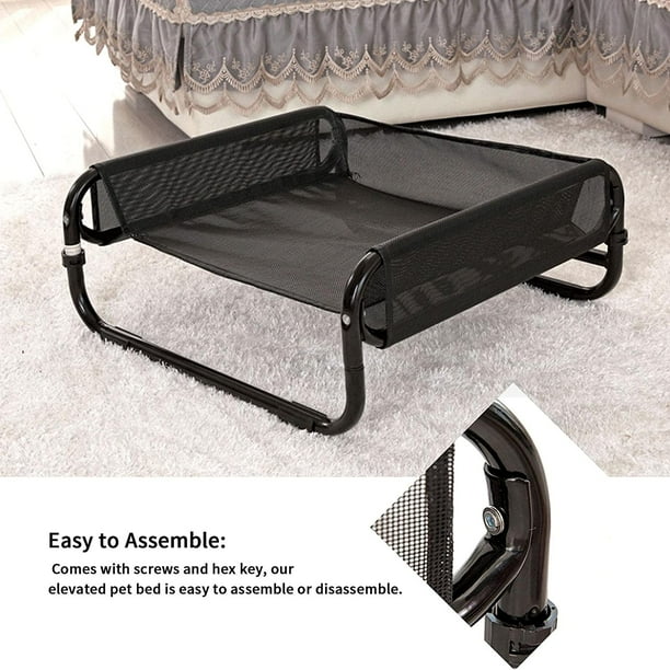 Steel framed sales elevated pet bed