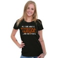 thumbnail image 4 of All I Care About is Whitetail Hunting Womens Fitted Plus Size Graphic Tee Brisco Brands 2X, 4 of 5