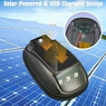 thumbnail image 3 of Solar Car Roof RGB Strobe Light with Remote Control, No Drill Solar Powered Cab Lights for Truck SUV RV, Waterproof Wireless LED Strobe with Vibration Resistant, 3 of 7