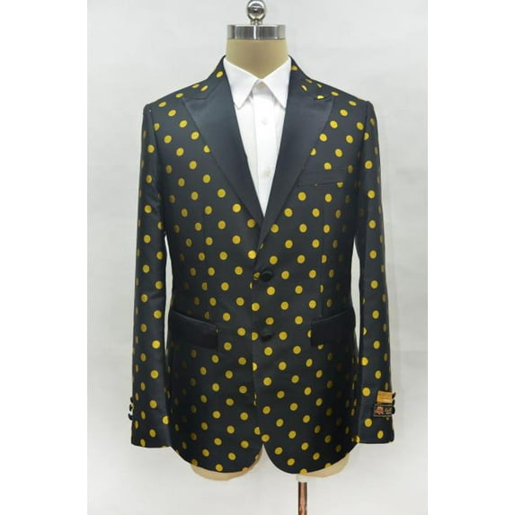 Mens Black ~ Gold Cheap Priced Designer Fashion Dress Casual Blazer On Sale One Chest Pocket Prom Blazer