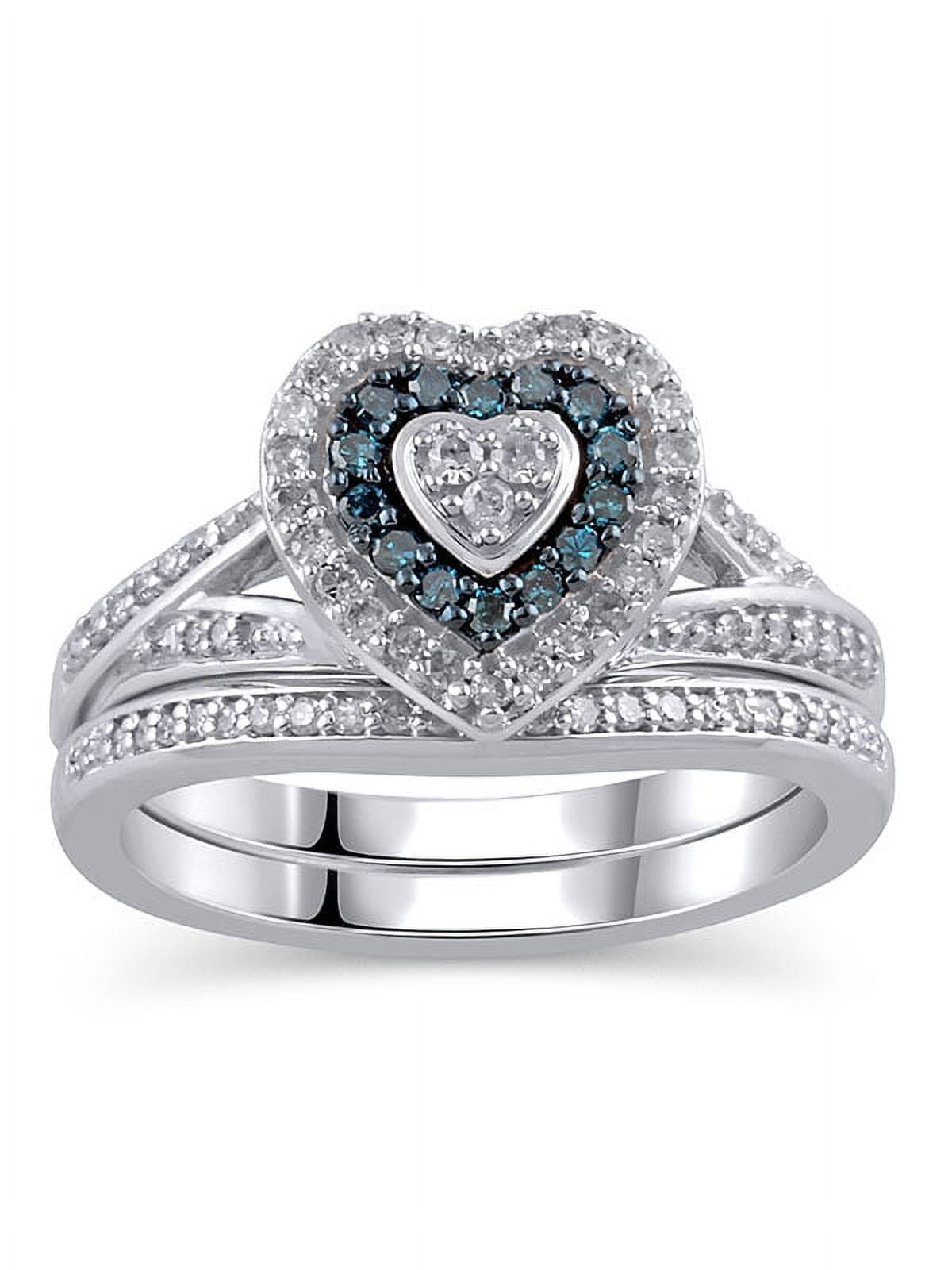 Forever Bride 3/8ct T.W. Diamond Bridal Set, Sterling Silver