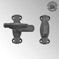 thumbnail image 5 of Renovators Supply Door Latch Lock 2" Wrought Iron Black, 5 of 12