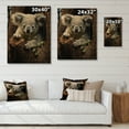 thumbnail image 4 of Designart "Koala Portrait Grey II" Animals Print on Natural Pine Wood, 4 of 5