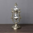 thumbnail image 4 of Golden Hourglass Timer Cabinet Porch Decor Vintage 15/30 Minutes Sandglass Embossed Gift Home Ornament Home Decoration, 4 of 10