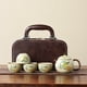 thumbnail image 1 of Ru ware Xishi teapot, one teapot and four cups gift box tea set, complete tea set, 1 of 3