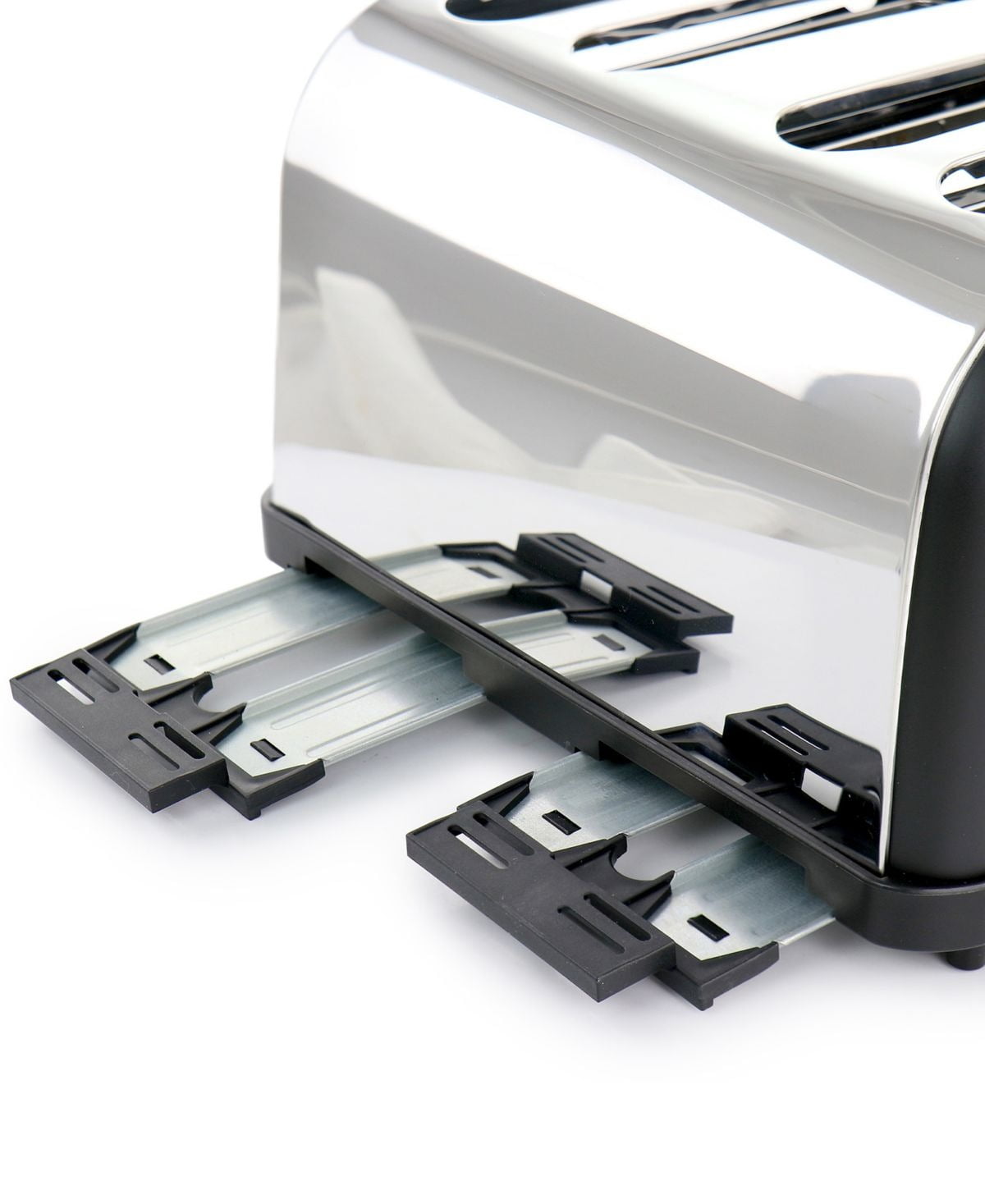 4 Slice Stainless Steel Wide Slot Retro Toaster