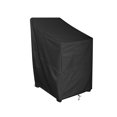 thumbnail image 3 of Garden Patio Chair Cover Outdoor s Rectangle Heavy Duty Waterproof Stacked Chair Dust Cover for Backyard Lawn 120x65x65x80cm, 3 of 8
