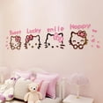thumbnail image 3 of Sanrio Kawaii Hello Kitty 3D pegatina de pared, dibujos animados Anime, decoración de pared de dormitorio de niños, pegatina de fondo de cabecera, juguete de regalo, 3 of 4