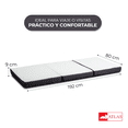 thumbnail image 2 of Colchón Individual Plegable Atlas del descanso incluye estuche Firmeza Media, 2 of 5