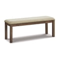 thumbnail image 1 of Ashley Furniture Moriville Upholstered Dining Bench in Beige, 1 of 5