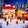 thumbnail image 6 of NeoMart-8 PCS Miniature Christmas Town People Figurines Village Sets for Christmas Collectible Decorations Accessories, 6 of 9