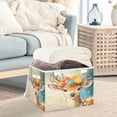 thumbnail image 5 of 16.5x12.6x11.8in Foldable Flip-Top Storage Bin, Dustproof Magic Tape Closure, Ideal for Home & Toy Organization，A Cute Deer, 5 of 7