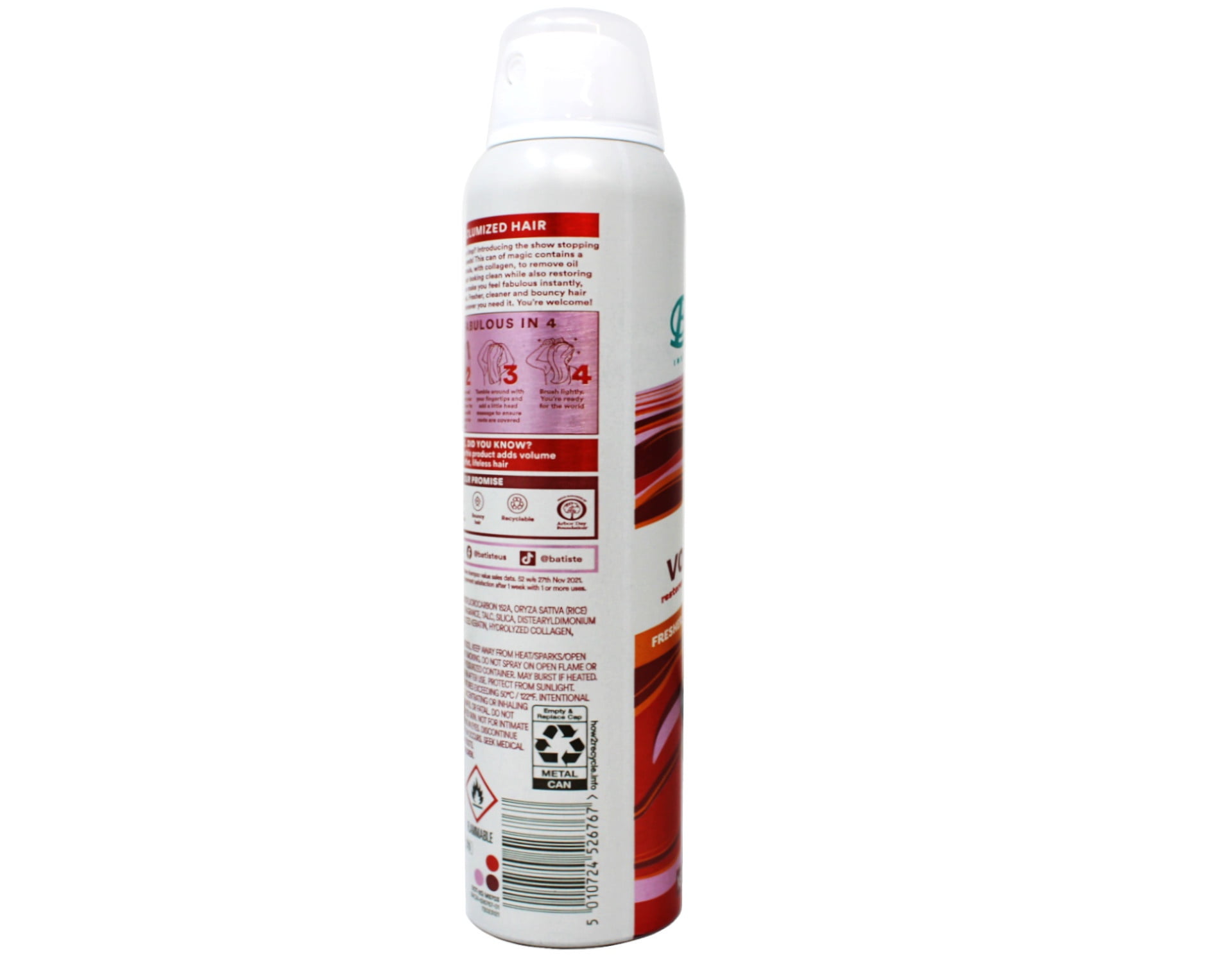 BATISTE Dry Shampoo, Volumizing, 3.81 OZ.- Packaging May Vary 1 ea(6pack)
