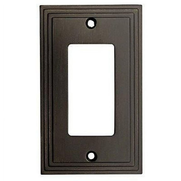 Cosmas 25000-ORB Oil Rubbed Bronze Single GFI / Decora Rocker Wall Switch Plate Switchplate Cover
